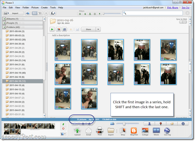 Fotode pakettnimetamine Picasas + Lisage kuupäev ja eraldusvõime
