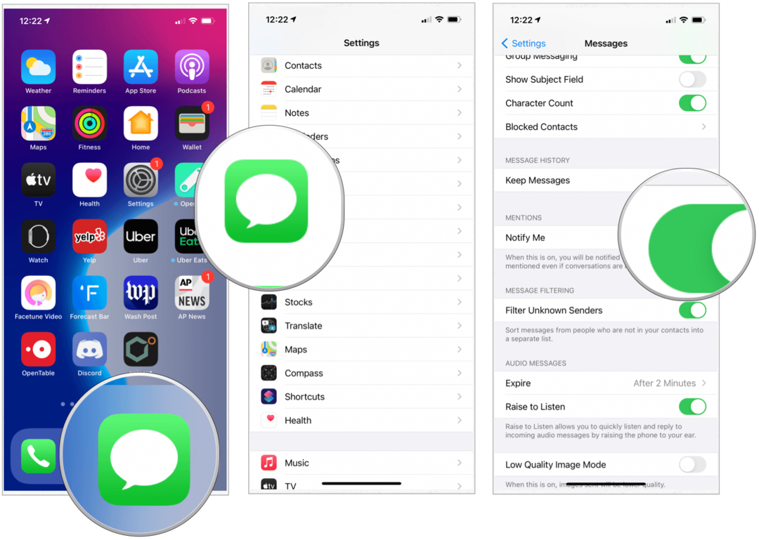 iOS 14 lülitab märguanded välja