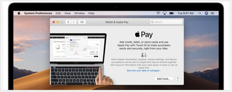 macOS lisab Apple Pay