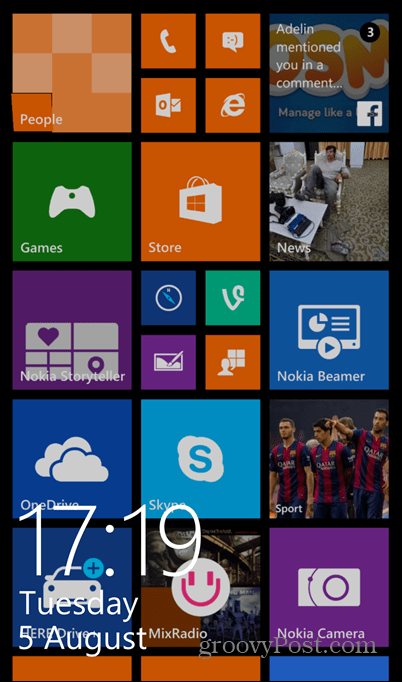 Windows Phone 8.1 ekraanipildi lukk on sisse lülitatud