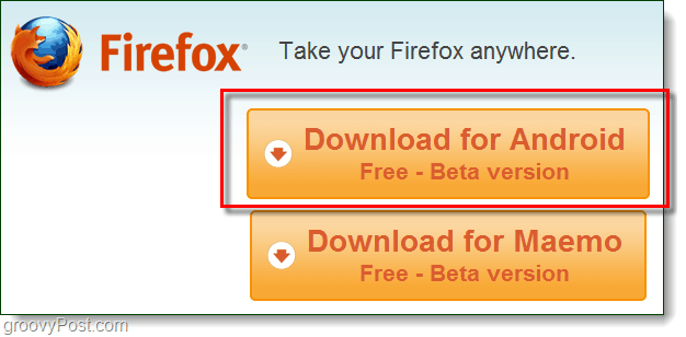Androidi Firefoxi allalaadimine