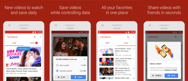 YouTube Go rakenduse beetaversiooni saab alla laadida India Google Play poest.
