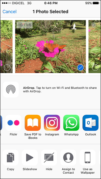 Kuidas jagada fotosid otse iOS-is Instagrami