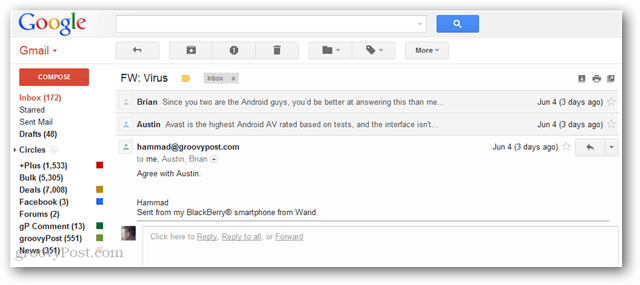 Kuidas lubada Gmaili-laadne vestlusvaade Thunderbirdis
