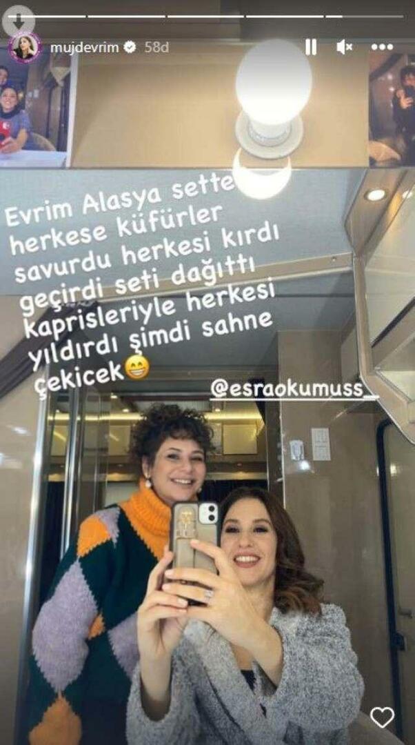 Evrim Alasya Instagrami postitus
