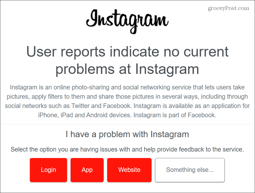 Me ei saanud Instagramiga ühendust: kuidas seda parandada