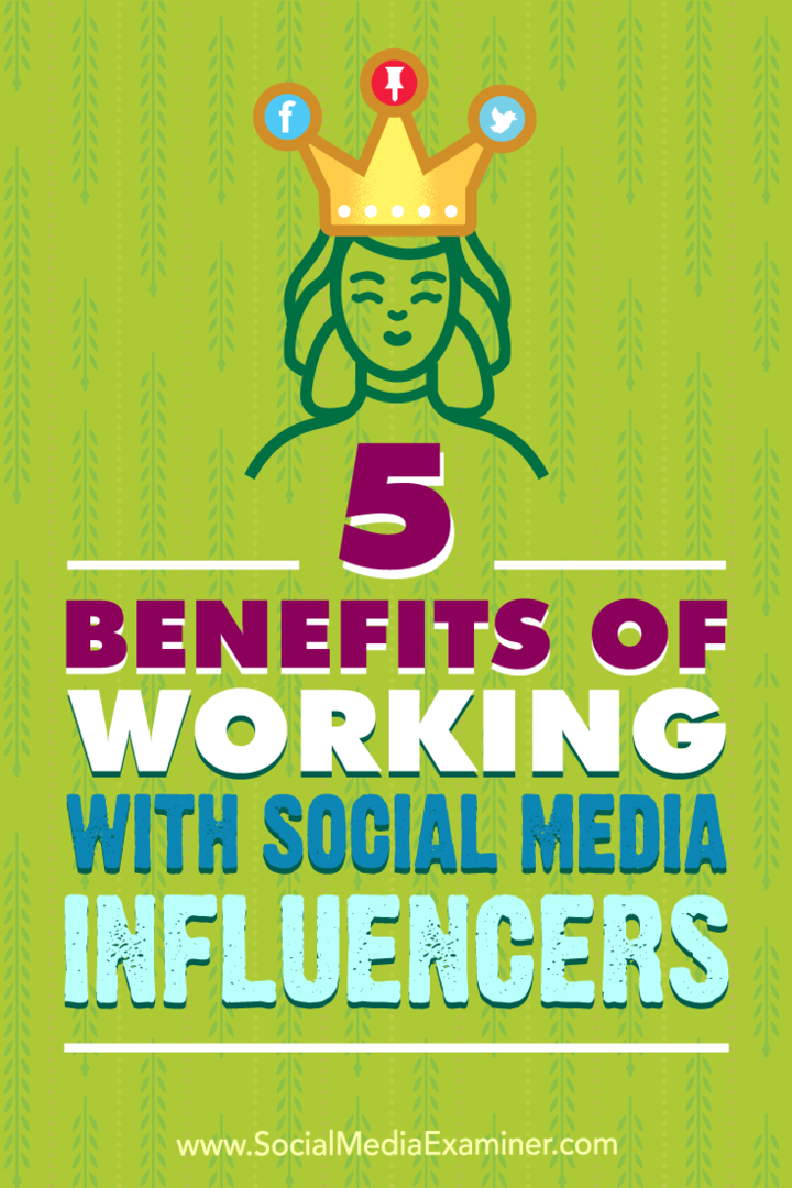 5 kasu sotsiaalmeedia mõjutajatega töötamisest, autor: Shane Barker sotsiaalmeedia eksamineerijal.