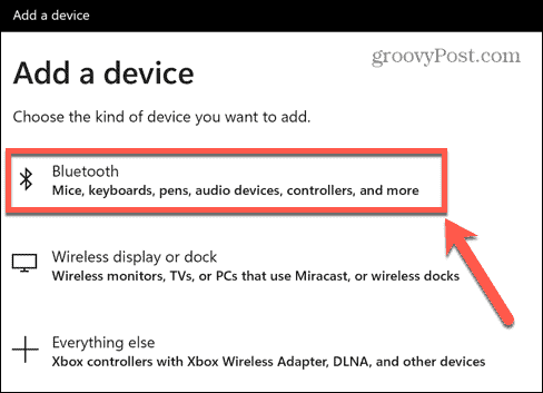 Windows 11 lisab Bluetooth-seadme