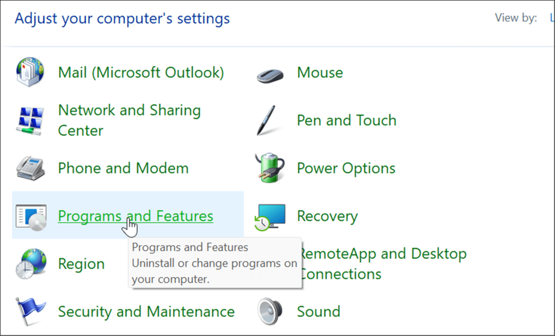 Programmid ja funktsioonid haldavad Windows 11 valikulisi funktsioone