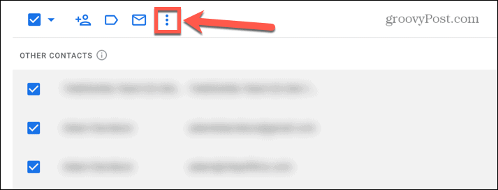 Gmaili kolme punktiga ikoon