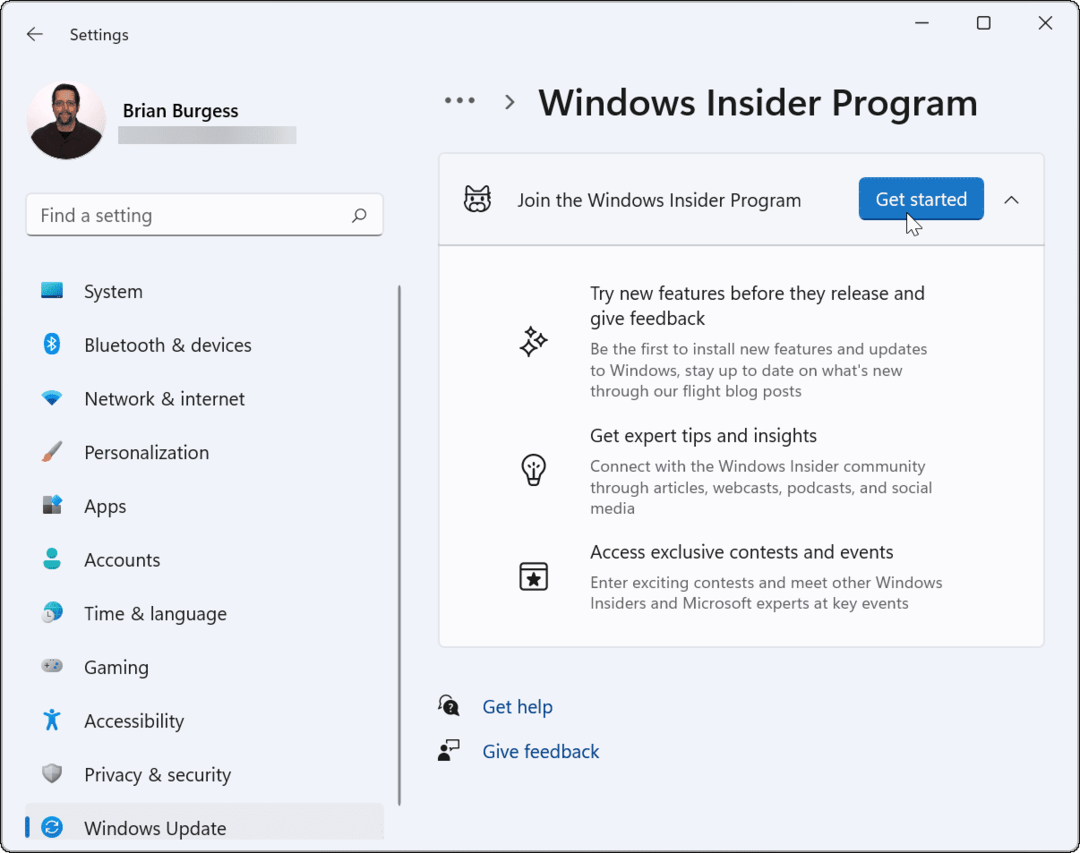 Kuidas Windows 11-s programmiga Windows Insider liituda