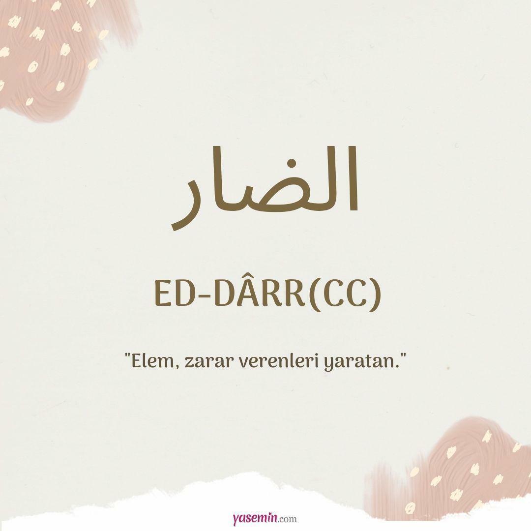 Mida tähendab Ed-Darr (c.c)?