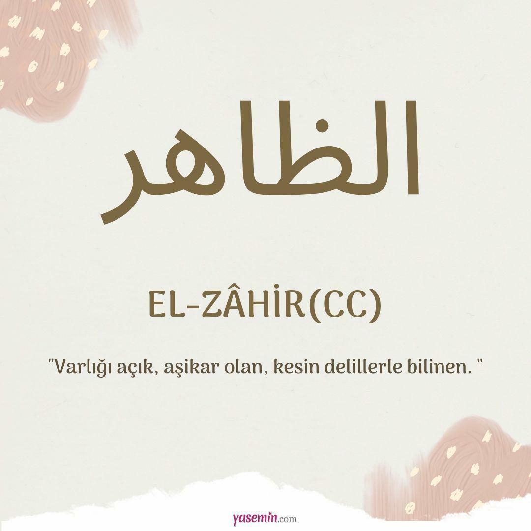 Mida tähendab al-Zahir (c.c)?