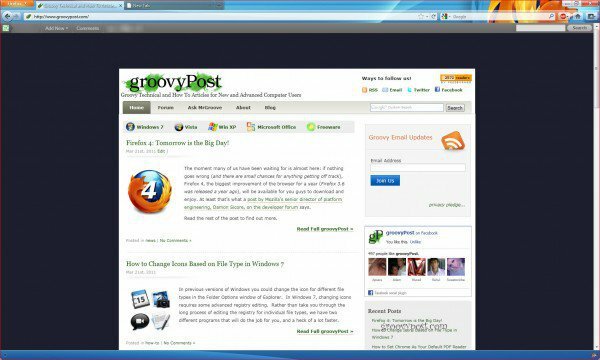Firefox 4 uus kasutajaliides ja kiirus
