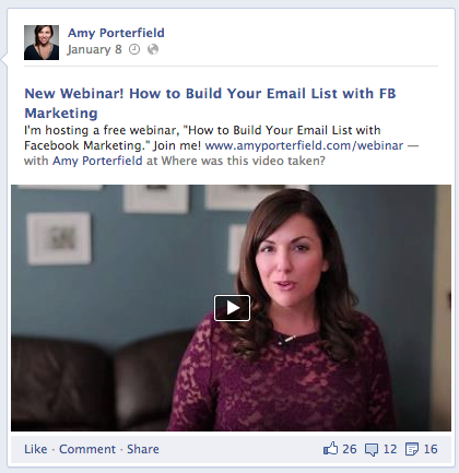 amy porterfieldi facebooki veebiseminari reklaam