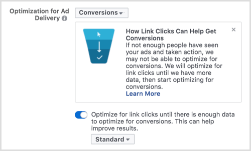 Facebooki optimeerimine reklaamide edastamiseks
