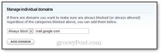 blokeerida veebipost opendnide abil