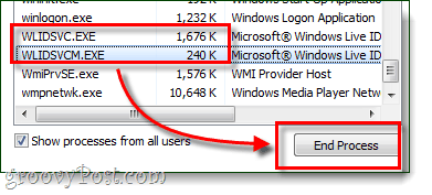Windowsi reaalajas ID sisselogimise lõppprotsess abilises