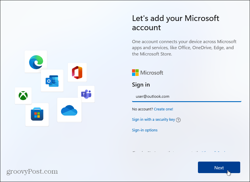 Lisage Microsofti konto-Windows-11