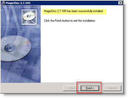 Lõpetage MagicISO installimine Windows Server 2008-le