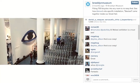 brooklyni muuseumi instagram pilt