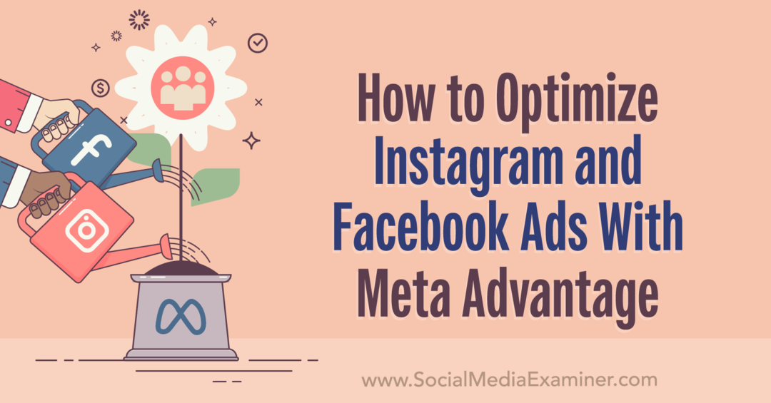Kuidas optimeerida Instagrami ja Facebooki reklaame Meta Advantage-sotsiaalmeedia uurijaga