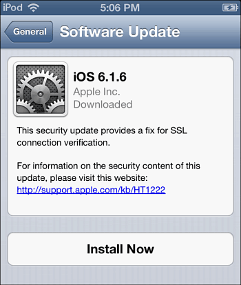 Kas olete oma iPhone'i ja iPadi veel värskendanud? IOS 7.0.6