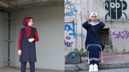 Tumesinised riided hidžabi riietes