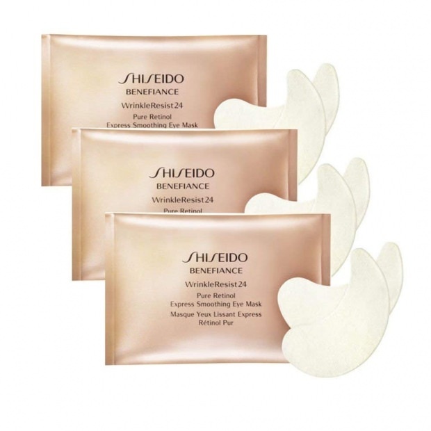 Resist24 Pure Retinol Express silendav silmamask Shiseido Benefiance kortsuke