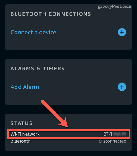 Alexa wifi võrk