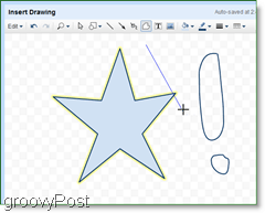 Google'i dokumentidesse joonistamiseks ja lahedate kujundite saamiseks kasutage polüliinriista