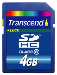 Ületage SDHC turbe digitaalne suure mahutavusega 4 GB mälukaart