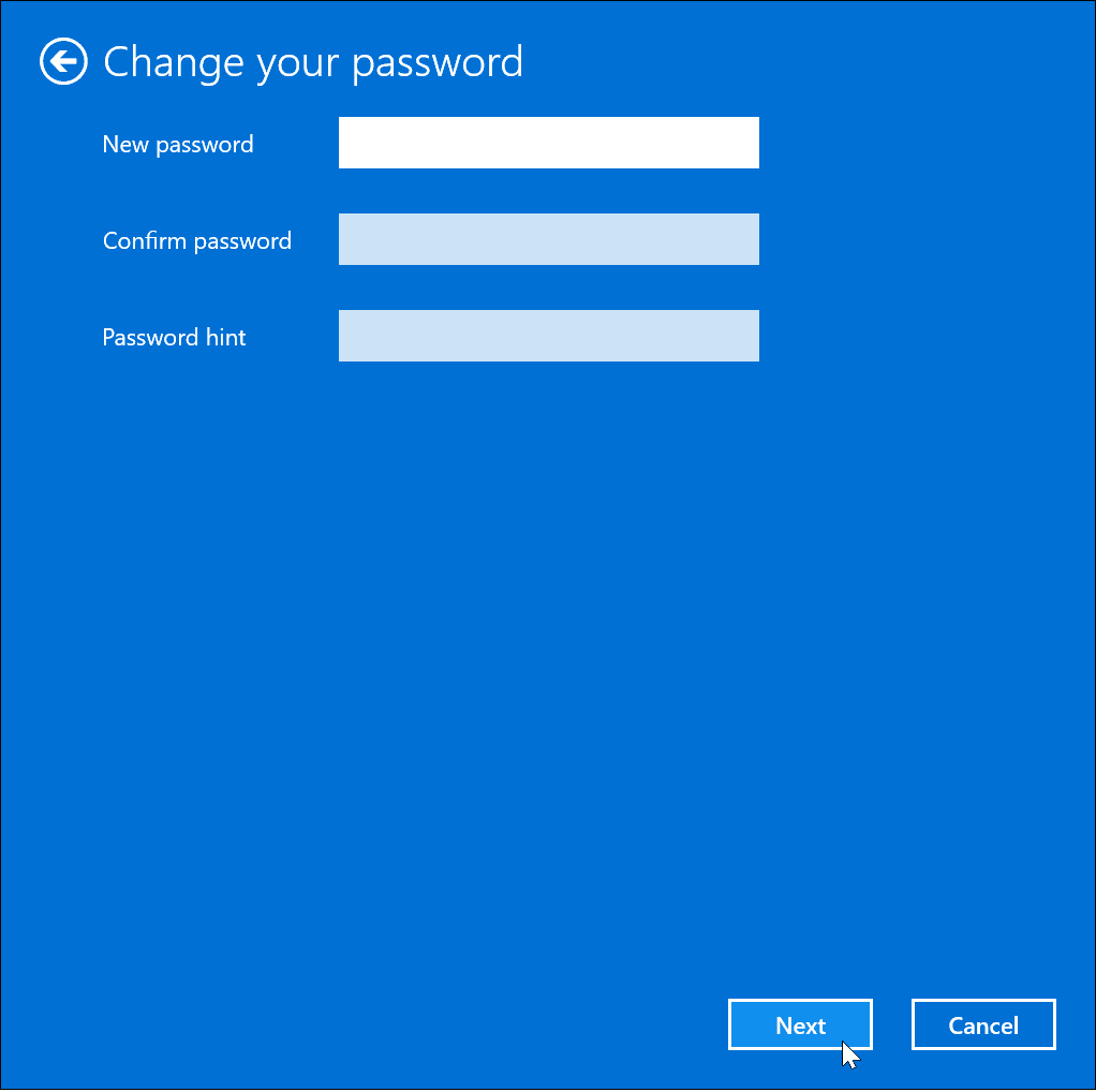 Eemaldage oma parool operatsioonisüsteemis Windows 11