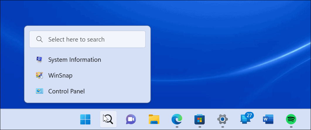 Windows 11 otsinguriba ei tööta