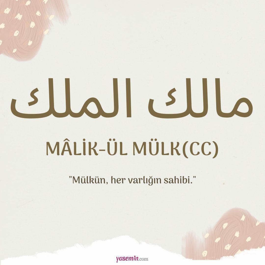 Mida tähendab Malik-ul Mulk (c.c)?