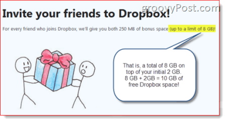 10+ GB vaba Dropboxi ruumi