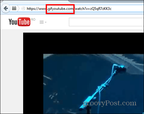 Gif YouTube'i aadress