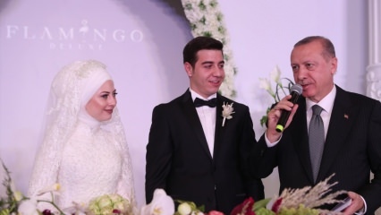 President Erdogan oli Kayseris pulma tunnistajaks