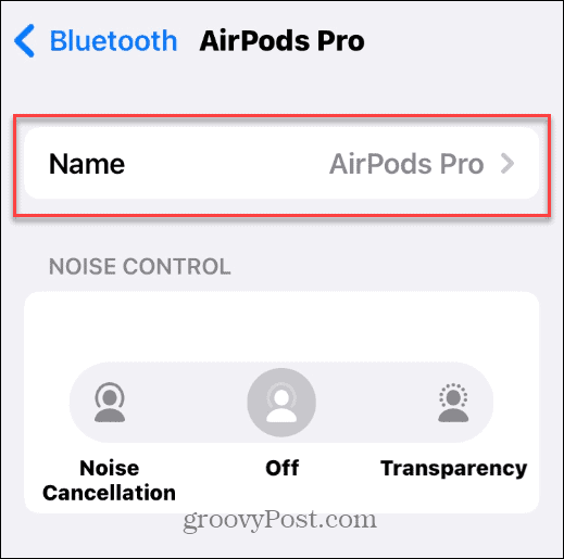 Muutke oma AirPodide nime