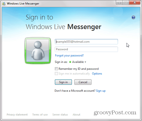 Windows Live Messenger taaselustati