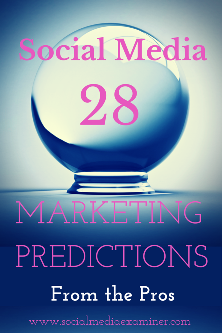 28 sotsiaalmeedia ennustust 2015. aastaks