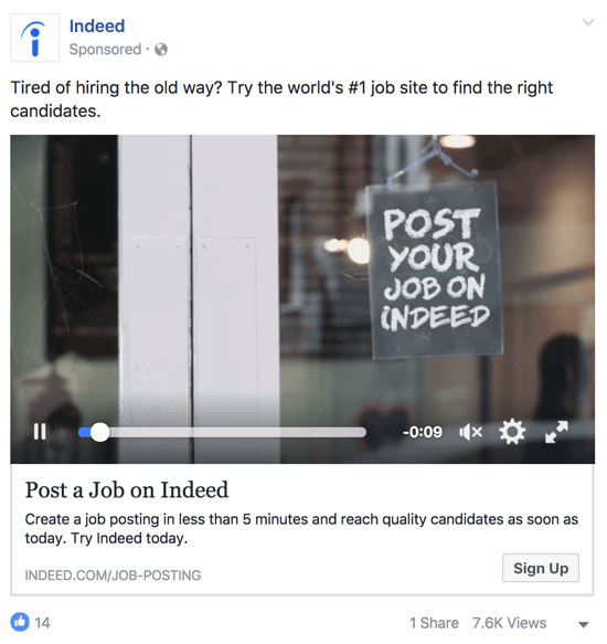 Veenduge, et teie Facebooki reklaam edastaks teie pakkumise eelised sihtrühmale selgelt.