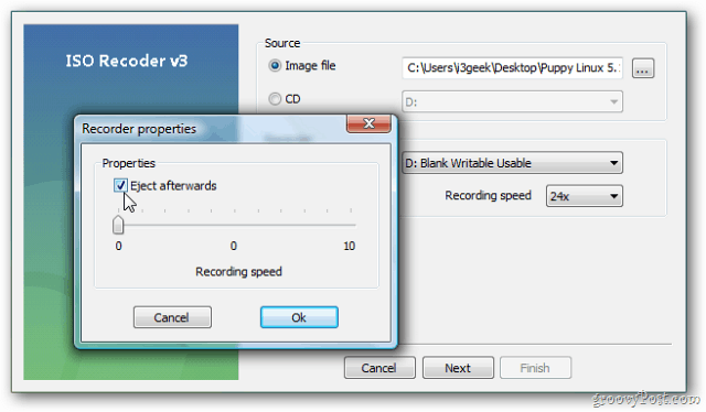 Windows Vista ja XP: kirjutage ISO-pilt plaadile