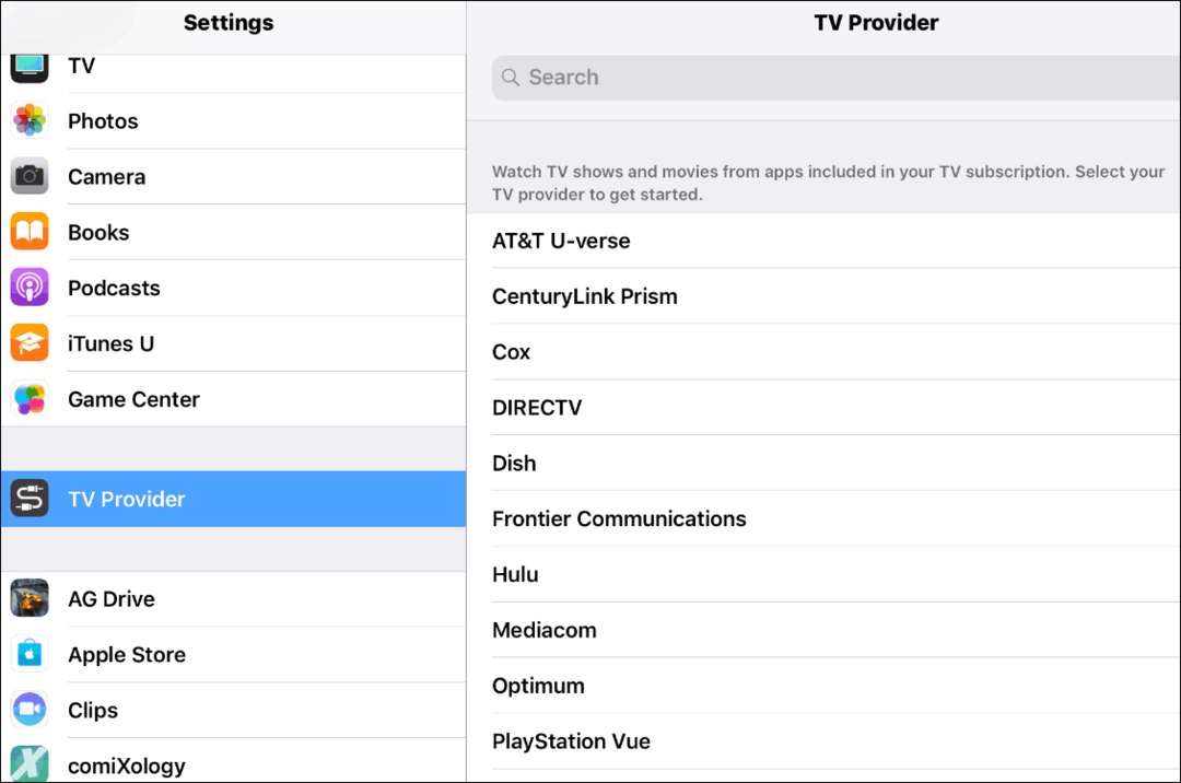 Mis on iOS-i TV-pakkuja ja kuidas seda kasutada?