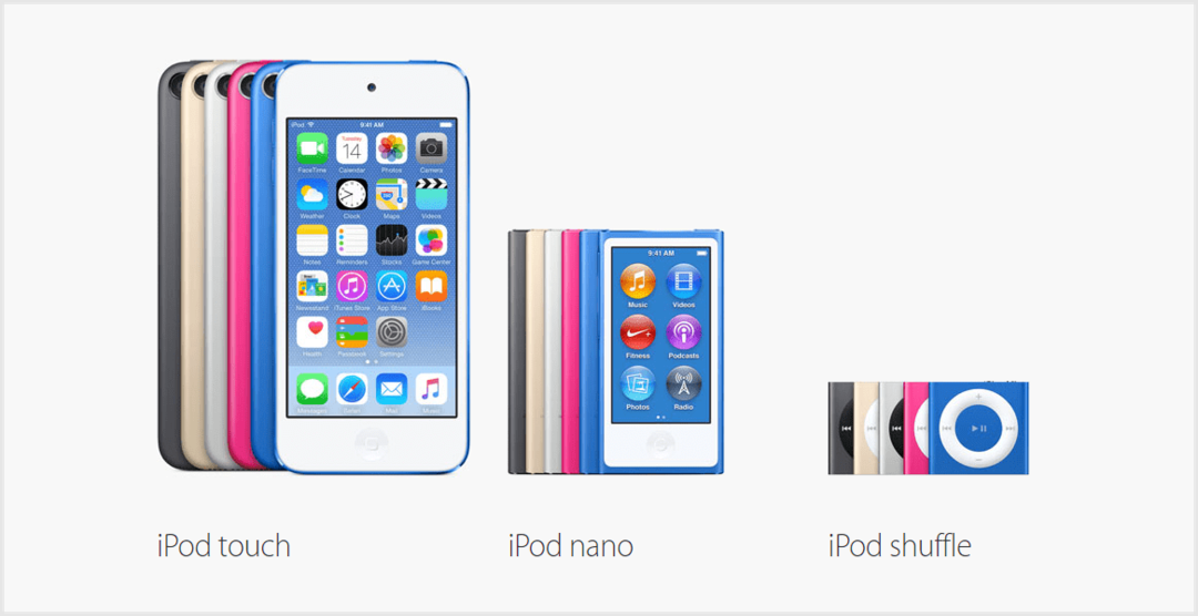 Täna kuulutati välja uus Apple iPodi komplekt