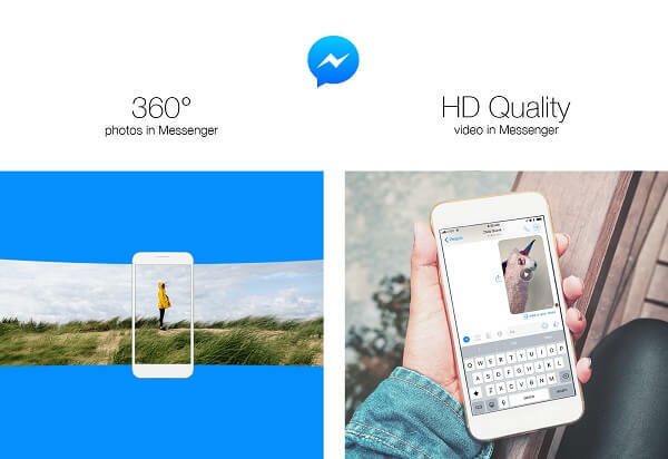 Facebook tutvustas võimalust saata 360-kraadiseid fotosid ja jagada kõrglahutusega kvaliteetseid videoid Messengeris.