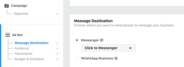 Facebooki klõpsamine Messengeri reklaamidele, 1. samm.