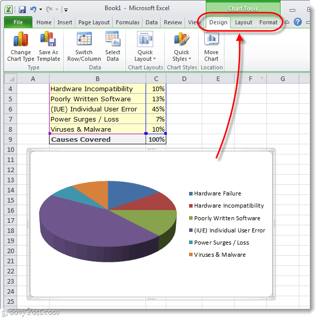 Kuidas teha diagramm Microsoft Excel 2010 või 2007 versioonis