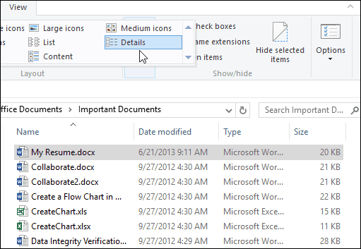 failiarvuti Windows 10 üksikasjad
