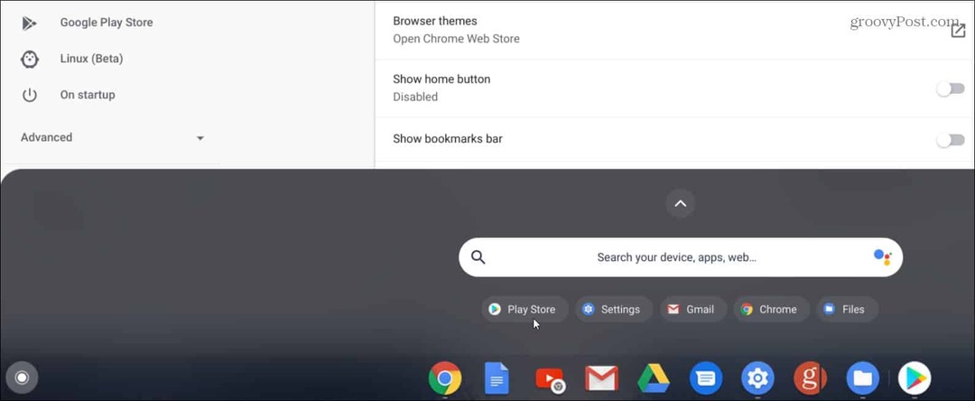 Android-rakenduste käitamine Chromebookis